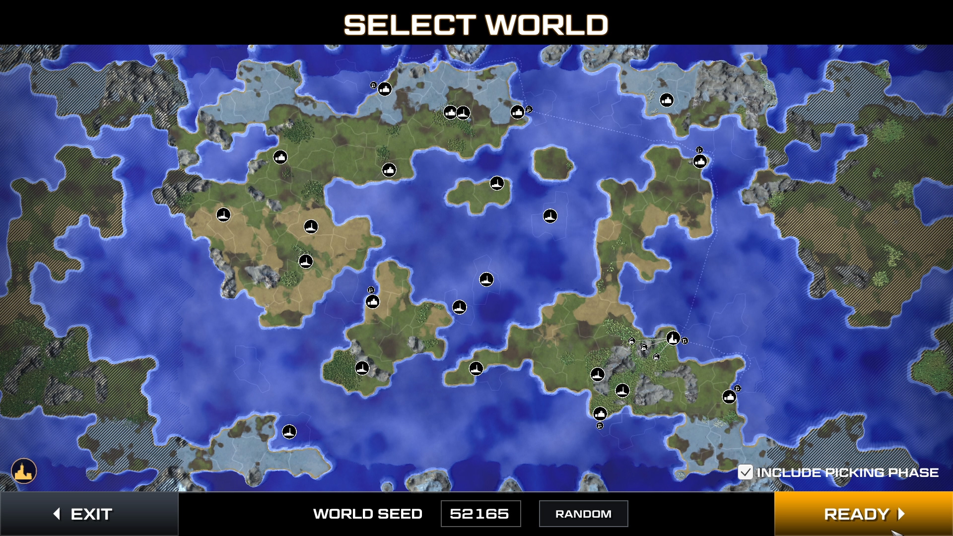 Select World Screen